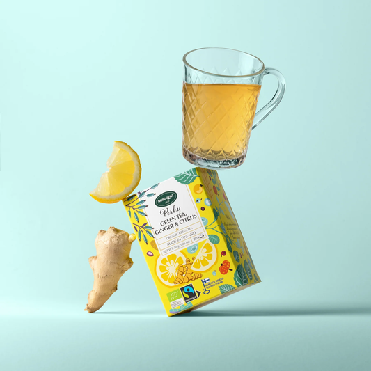 有機檸檬生薑柑橘綠茶