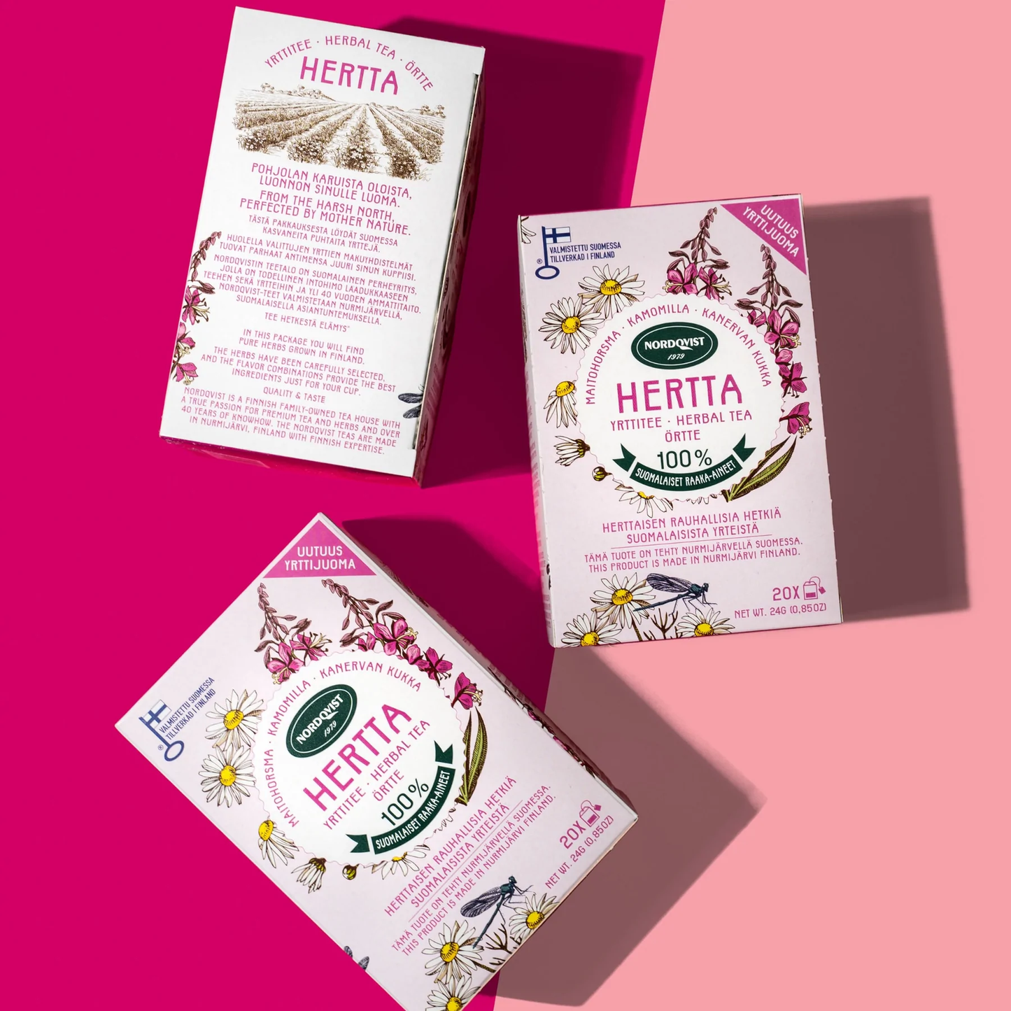 HERTTA pure herbal tea grown in Finland