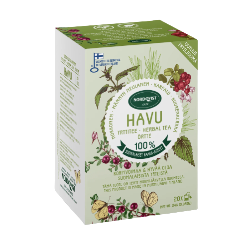 HAVU pure herbal tea grown in Finland