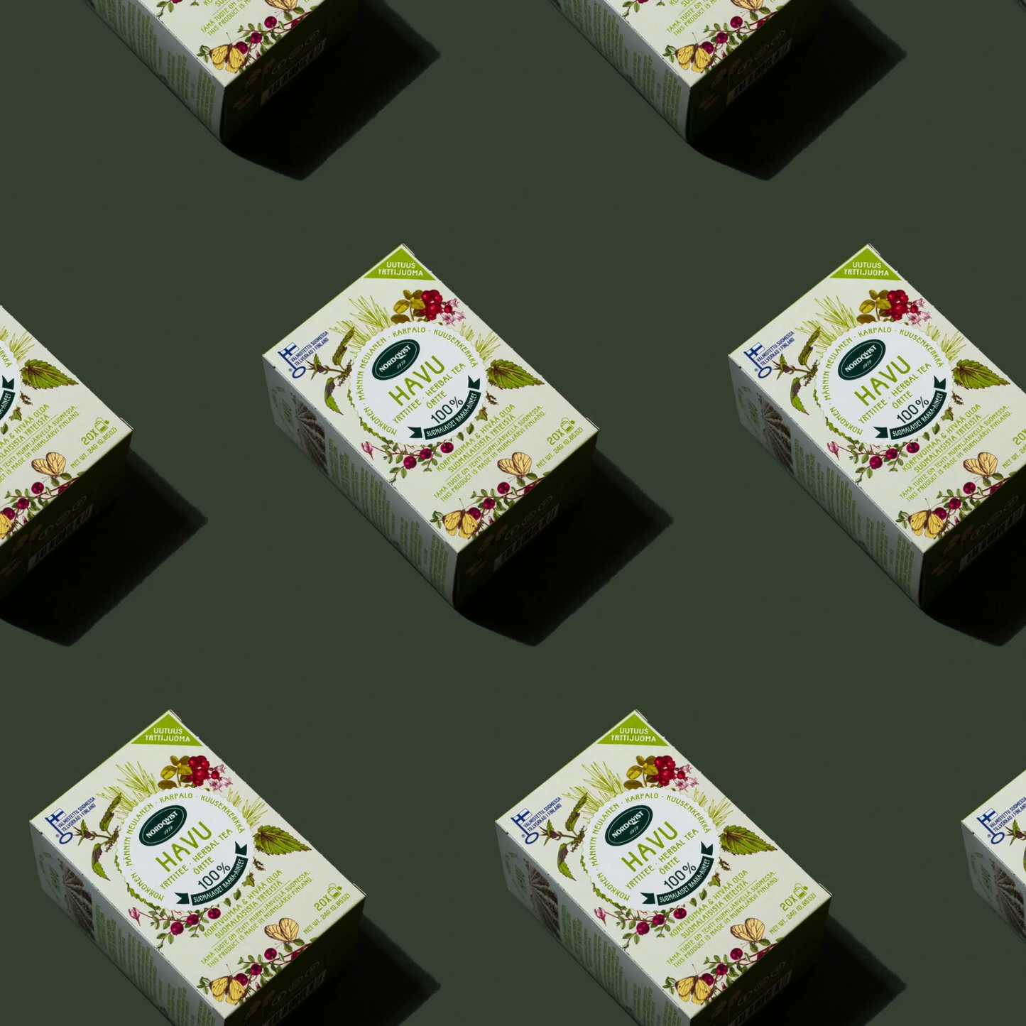 HAVU pure herbal tea grown in Finland
